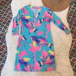 Lilly Pulitzer | Rare Print 3/4 Sleeve Dress Small